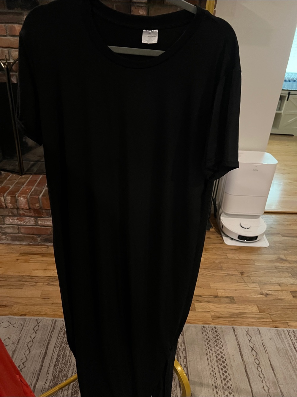 Amazon Essentials Black Maxi T-Shirt Dress